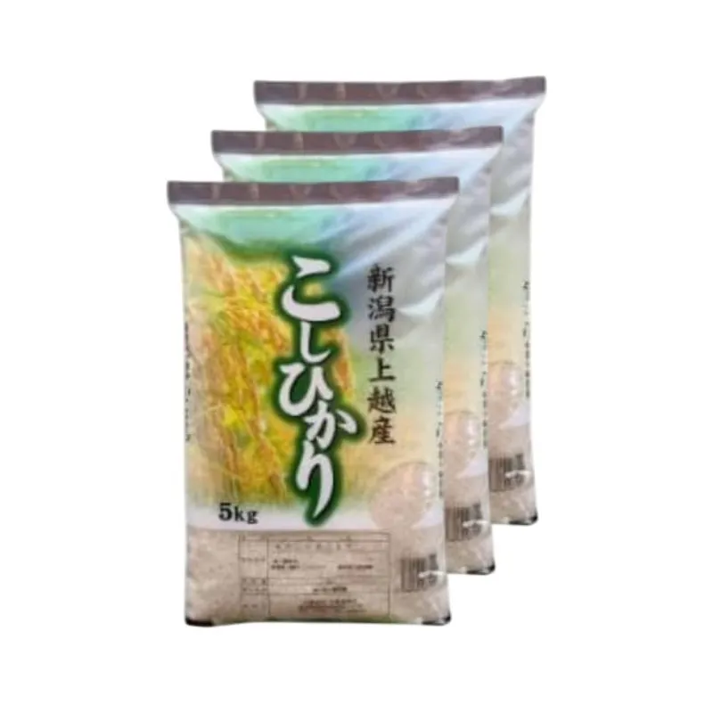 【令和8年産 先行予約】 コシヒカリ 無洗米 新潟県 上越産 15kg (5kg×3) 12か月 定期便 こしひかり 五つ星お米マイスターのいるお店 お米 精米 米 ご飯 大黒屋商店