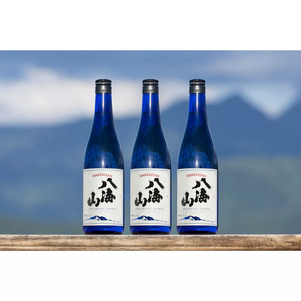 ドジャース公式日本酒 「特別純米酒 八海山」 ブルーボトル 720ml×3本 【お酒 さけ 純米酒 ギフト 人気 おすすめ 送料無料 ドジャース ロサンゼルス】