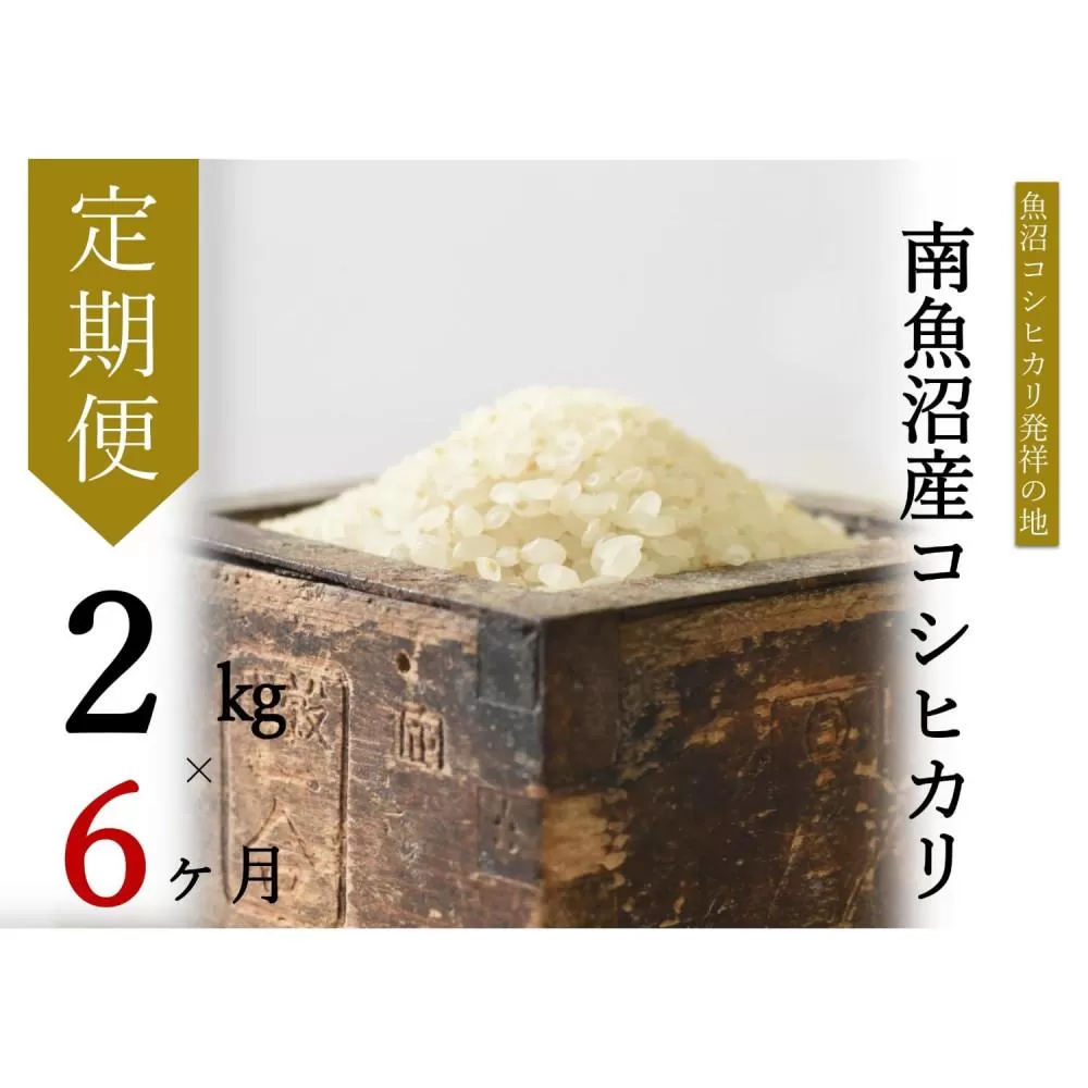 【令和7年産新米予約】【定期便・上旬お届け】2kg×6ヶ月　南魚沼産コシヒカリ【2025年10月上旬より順次発送予定】