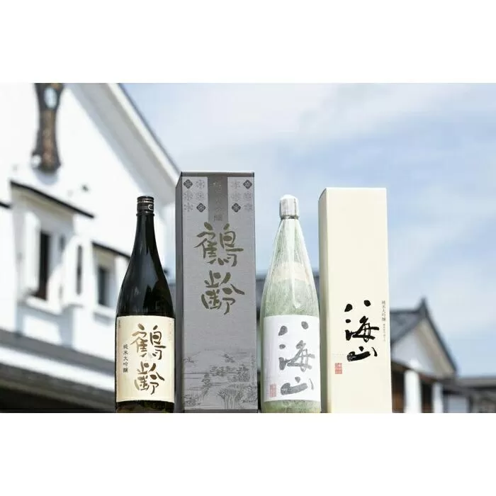 越後の名酒「鶴齢」「八海山」純米大吟醸飲み比べセット（各1800ml）