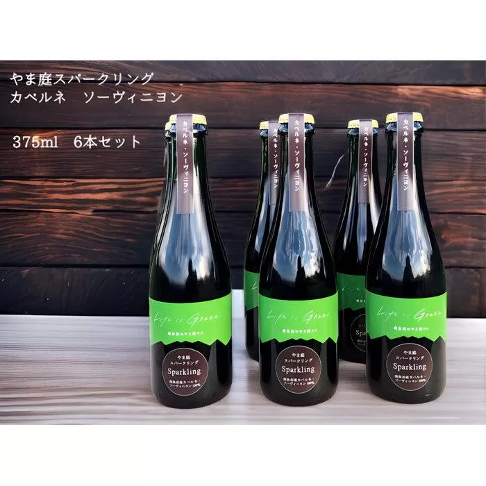 カベルネ・ソービニヨンの辛口スパークリングワイン 小瓶6本セット