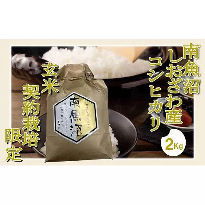 【令和7年産】【玄米２Kg】●玄米● 生産者限定 南魚沼しおざわ産コシヒカリ【2025年10月上旬より順次発送予定】