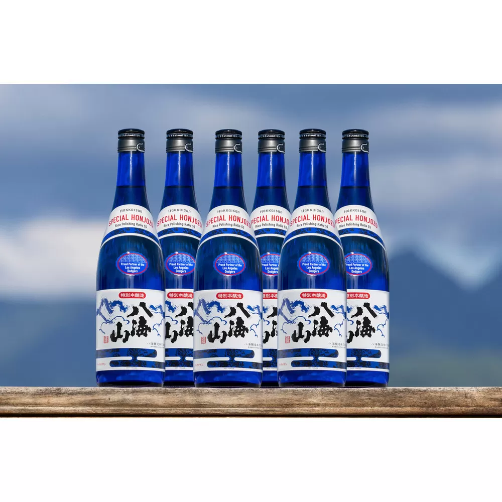 ドジャース公式日本酒 「特別本醸造 八海山」 ブルーボトル 720ml×6本 【お酒 さけ 本醸造 ギフト 人気 おすすめ 送料無料 ドジャース ロサンゼルス】