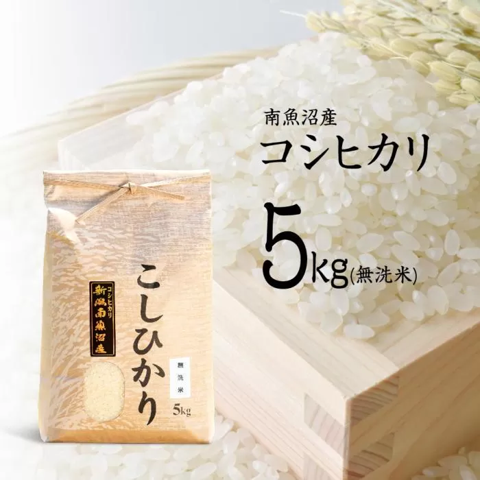 【令和7年産 新米予約】南魚沼産コシヒカリ（無洗米）【5kg】【令和7年10月中旬以降発送】【米 お米 こしひかり 南魚沼 米 無洗米 こめ 新潟 米】