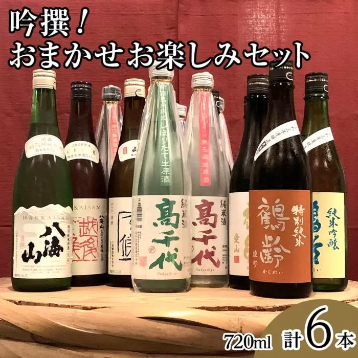 吟撰! おまかせ お楽しみセット(720ml×6本)