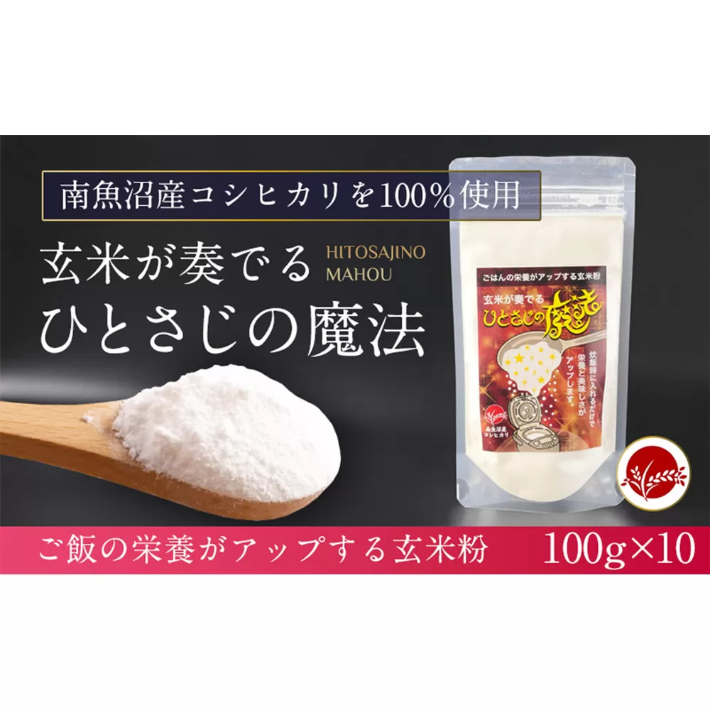 玄米全粒粉が奏でるひとさじの魔法 100g×10