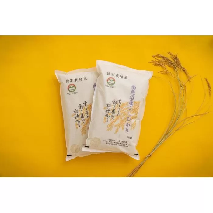 【令和7年産】 南魚沼産コシヒカリ「特別栽培米(アファス認証)」精米5kg×2袋【新潟県 特A地区】