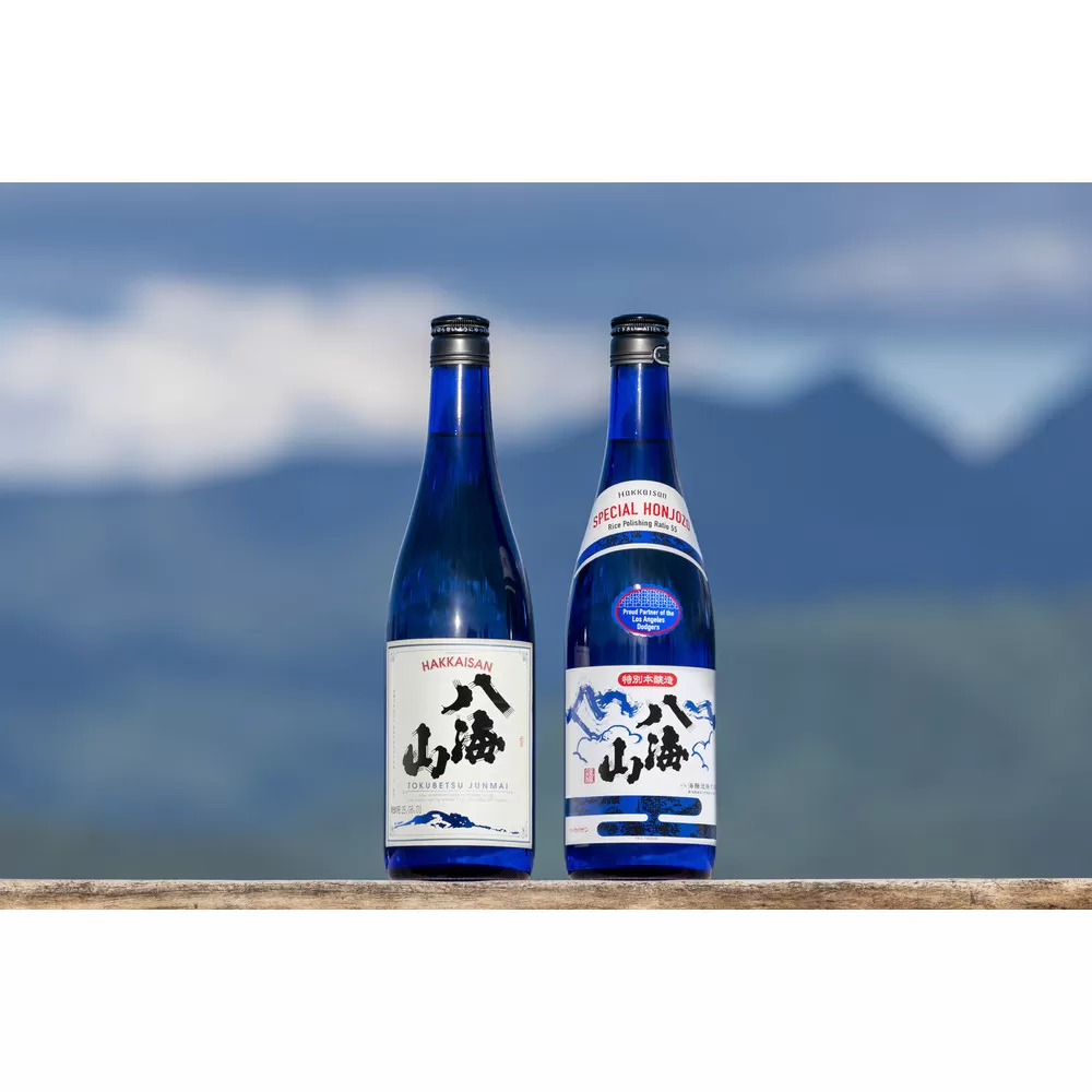 ドジャース公式日本酒 八海山「特別本醸造 ・特別純米酒」ブルーボトルセット 720ml×2本 【お酒 さけ 本醸造 純米酒 ギフト 人気 おすすめ 送料無料 ドジャース ロサンゼルス】