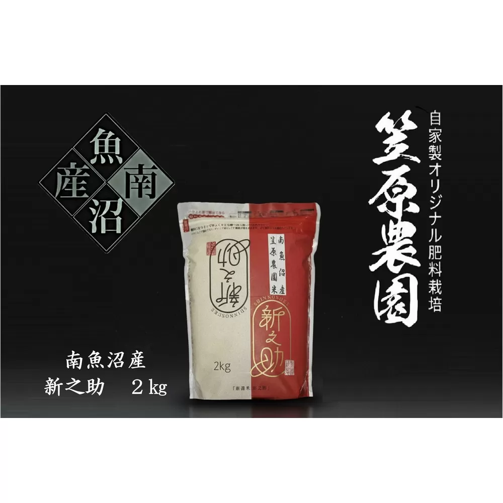 【令和7年産新米】南魚沼産 笠原農園米 新之助 2kg