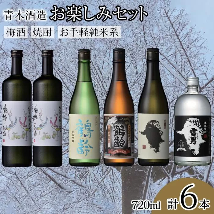青木酒造 梅酒・焼酎・お手軽純米系お楽しみセット