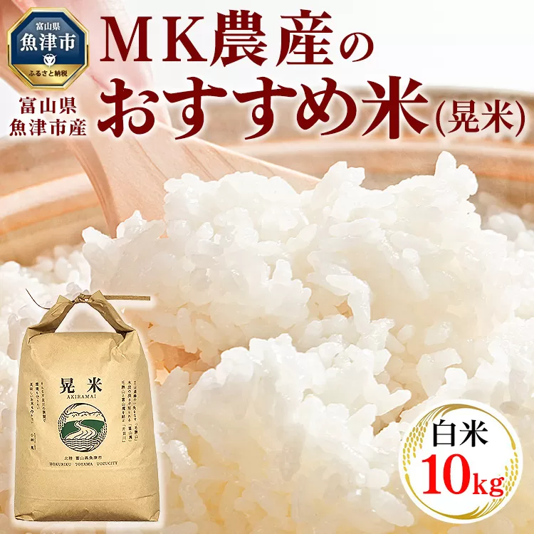 ＼農家直送／【令和6年産】【白米】【精米】おすすめのお米食べ比べセット 魚津産コシヒカリ5kgと魚津産ミルキークイーン5kg（合計10kg）｜新米 MK農産 白米 精米 銘柄米 ブランド米 ご飯 おにぎり お弁当 和食 主食 国産 ※北海道・沖縄・離島への配送不可