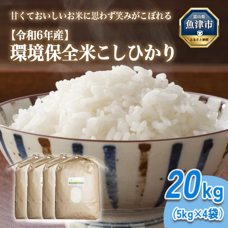 山の湧き水 寒暖差 山里 山里の米･坪野米 R6年産環境保全米こしひかり20kg ※北海道・沖縄・離島への配送不可