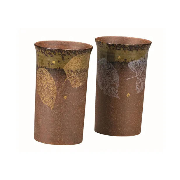 九谷焼 ペアフリーカップ・葉文（2個セット） a04 工芸品 民芸品 伝統技術