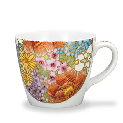 九谷焼 マグカップ 雅華/大志窯 a04 工芸品 伝統工芸 コーヒーカップ 誕生日プレゼント 還暦祝い 古希 喜寿 米寿 退職 定年 プレゼント お祝い お返し お礼 