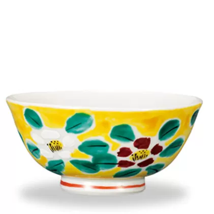 九谷焼 プチ飯碗 花文 a02 工芸品 茶碗 ご飯用 お茶碗 誕生日プレゼント 還暦祝い 古希 喜寿 米寿 退職 定年 プレゼント お祝い お返し お礼 