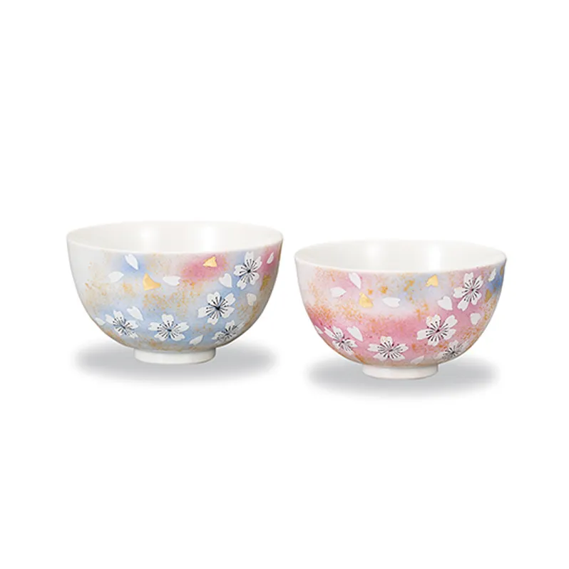 組飯碗　花の舞 民芸品 工芸品 雑貨 キッチン雑貨 キッチン用品 お茶碗 茶碗 
