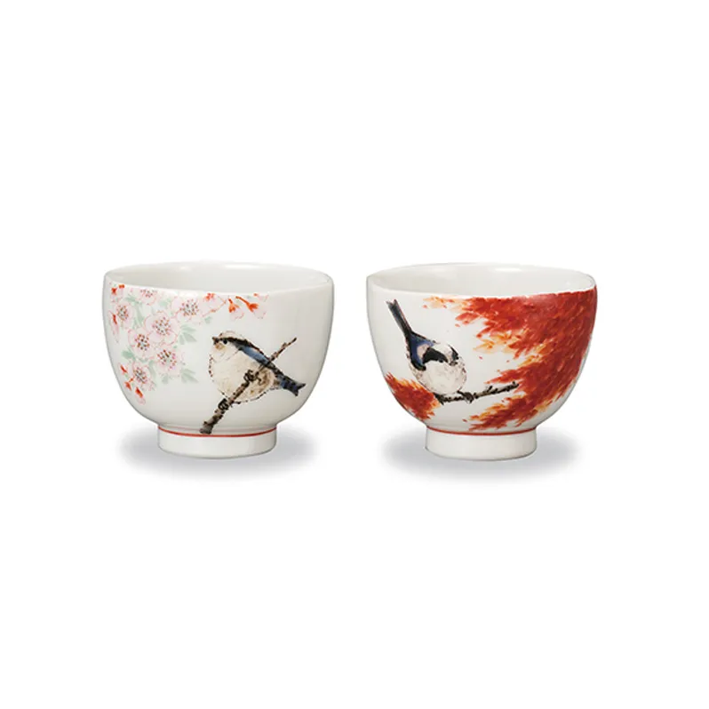 ペアぐい呑　春秋　中村陶志人 民芸品 工芸品 雑貨 キッチン雑貨 キッチン用品 酒器 ぐいみセット 