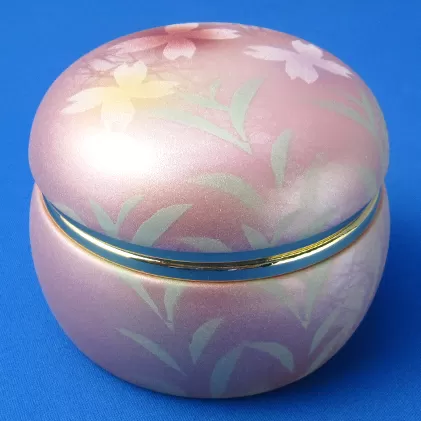 九谷焼オルゴール　華 a05 焼き物 民芸品 工芸品 雑貨 