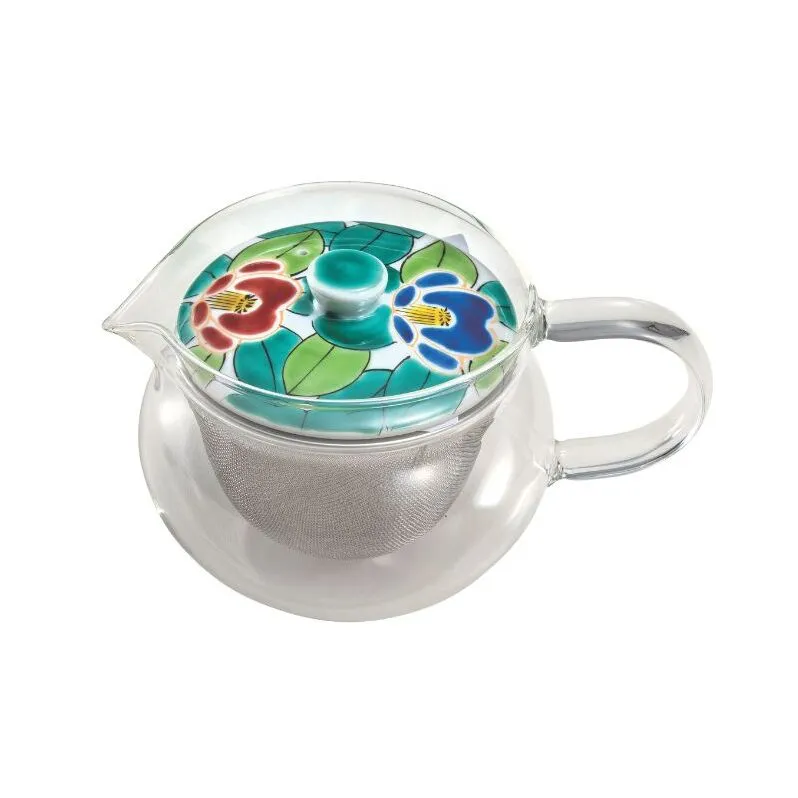 九谷焼 九谷和ポットNAGOMI POT・色絵椿