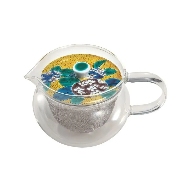 九谷焼 九谷和ポットNAGOMI POT・吉田屋紫陽花