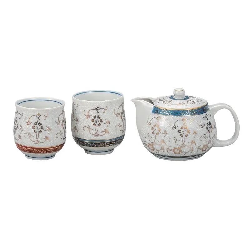 九谷焼 くつろぎ揃・白粒鉄仙