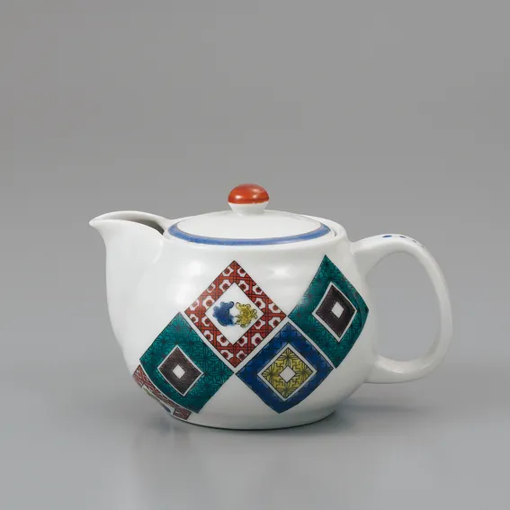 ポット急須　石畳の図　大志窯