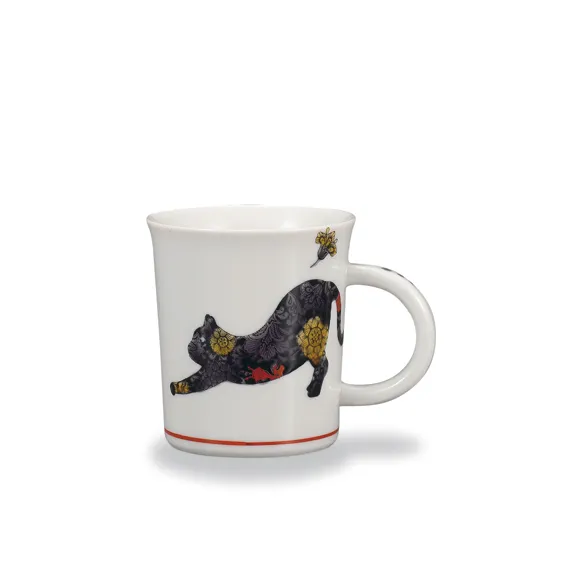 マグカップ　猫　大志窯