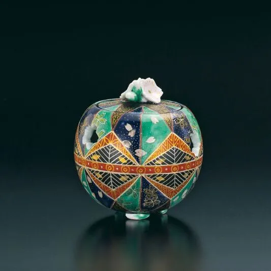 香炉　錦繍手まり　宮本晄作