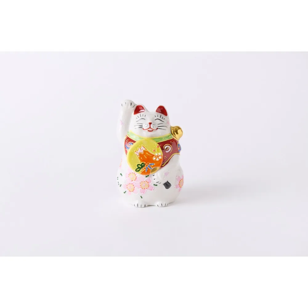 3.5号左団扇招き猫　桜盛