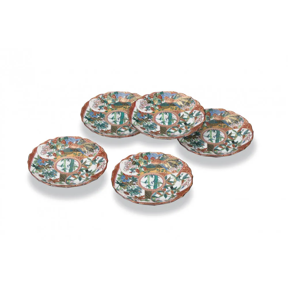 4.5号皿揃　庄三風 民芸品 工芸品 雑貨 食器 丸皿 お皿 プレート キッチン雑貨 キッチン用品
