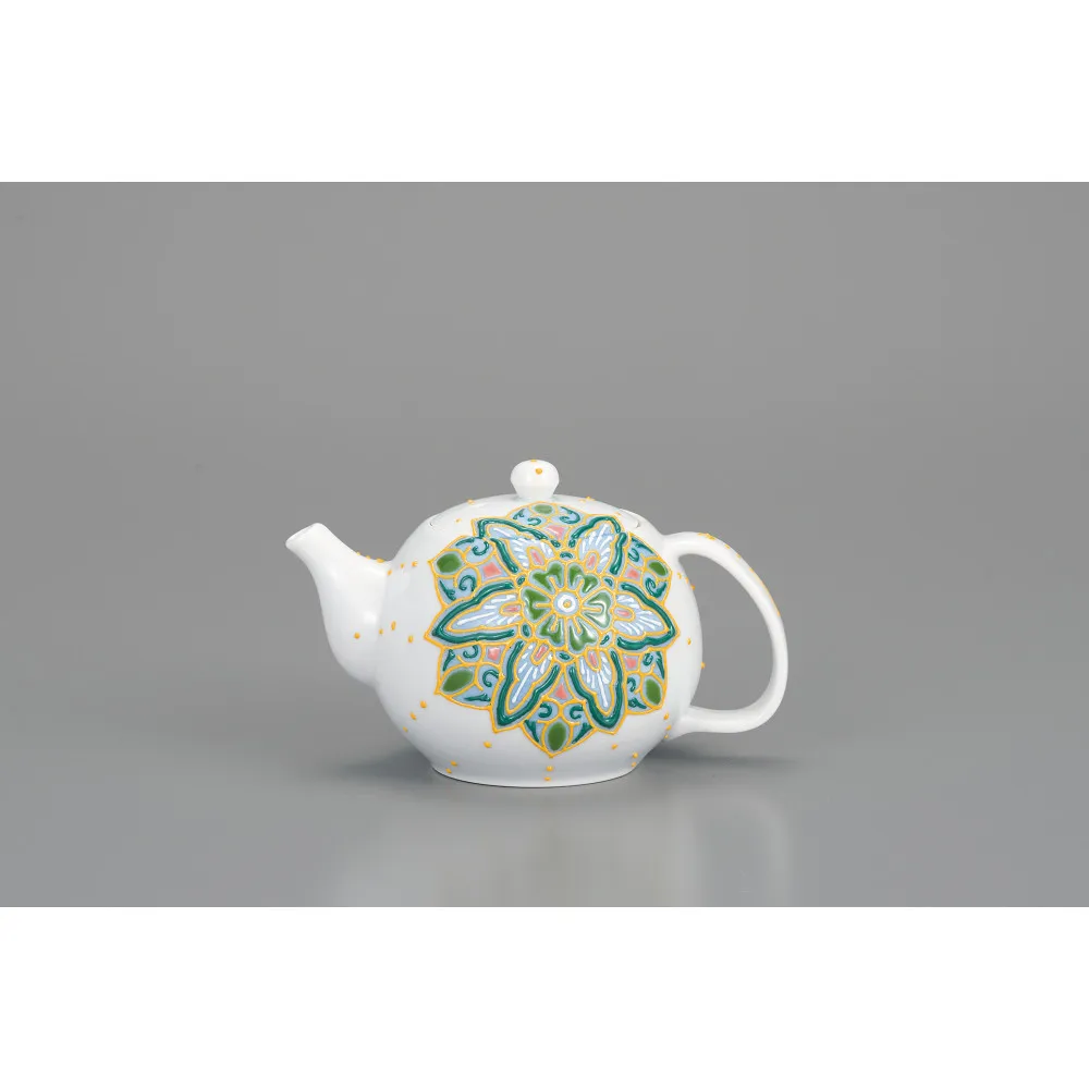 ポット急須 色絵華唐紋 相川志保 民芸品 工芸品 雑貨 ティーポット キッチン雑貨 キッチン用品