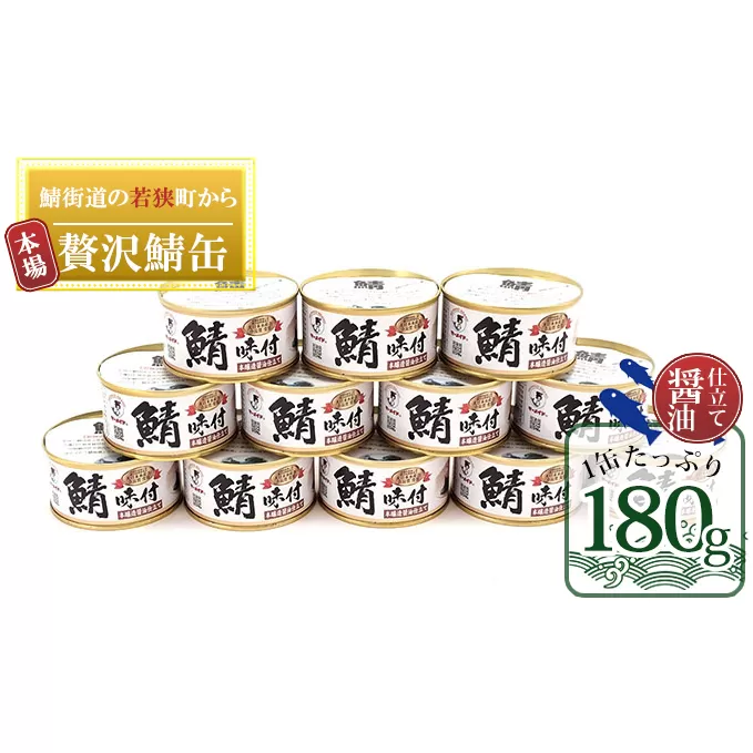 若狭の鯖缶 12缶 セット 詰め合わせ しょうゆ仕立て サバ缶 鯖缶 さば缶 さばの缶詰 鯖の缶詰 サバ 鯖 さば 缶詰 缶詰め 魚 お魚 魚介 魚介類 惣菜 水産加工 加工品 福井 福井県 若狭町