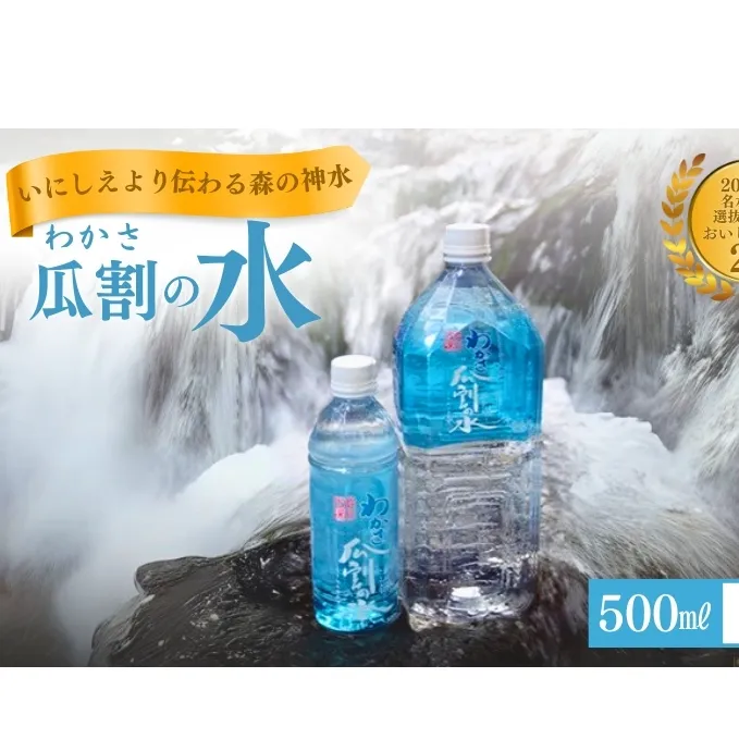 おいしい水 500ml 24本 瓜割名水 名水百選選抜総選挙おいしさ部門2位 ミネラルウォーター 美味しい水 水 ナチュラルミネラルウォーター 天然水 みず ペットボトル 2リットル 飲み物 飲料 飲料水 福井 福井県 若狭町