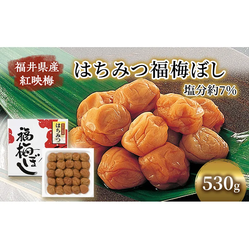 梅干し 530g はちみつ福梅ぼし うめぼし 梅 はちみつ 福梅干し 紅さし梅 紅映梅 梅 うめ ウメ 福井県 福井 