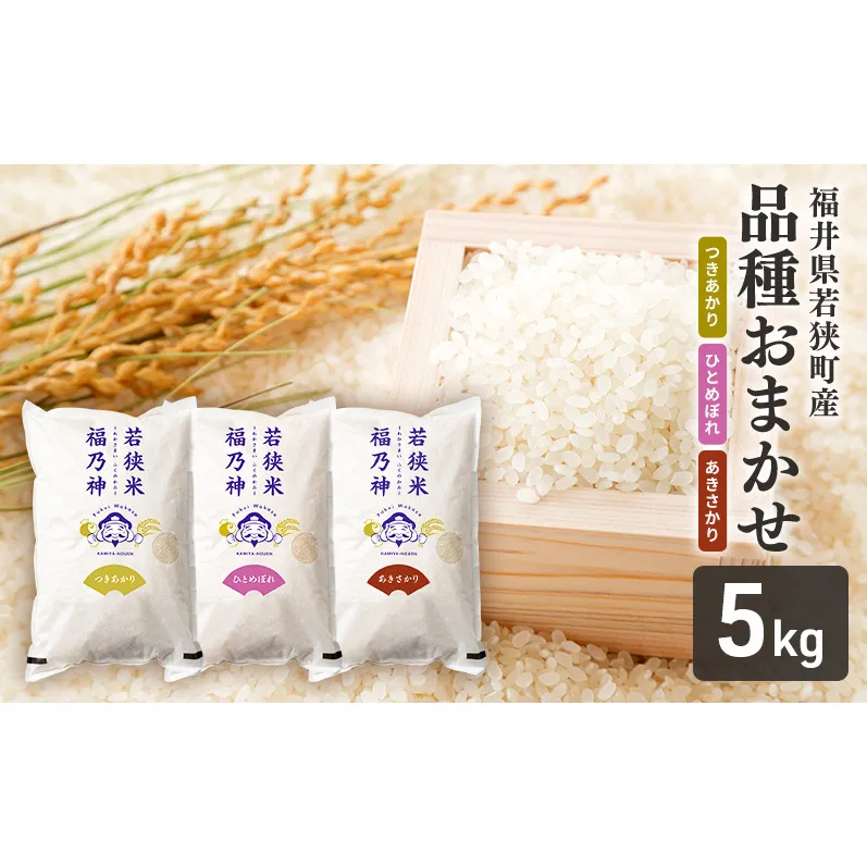品種おまかせ 5kg（つきあかり、ひとめぼれ、あきさかり）　お米 米 白米 精米 ご飯 おにぎり お弁当 和食 主食
