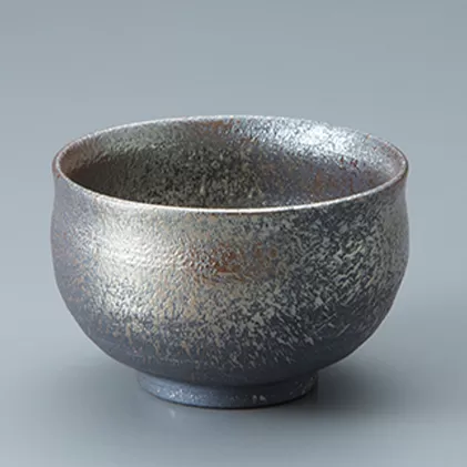 若狭鳳足焼　金ちらし 丸ぐい呑み［高島屋選定品］ 酒器 食器 