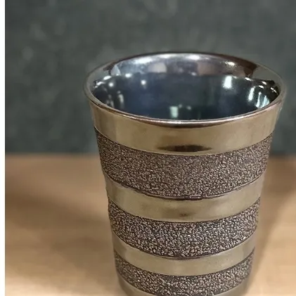 若狭鳳足焼　年縞シマシマ ミニカップ［高島屋選定品］ 雑貨 日用品 食器 