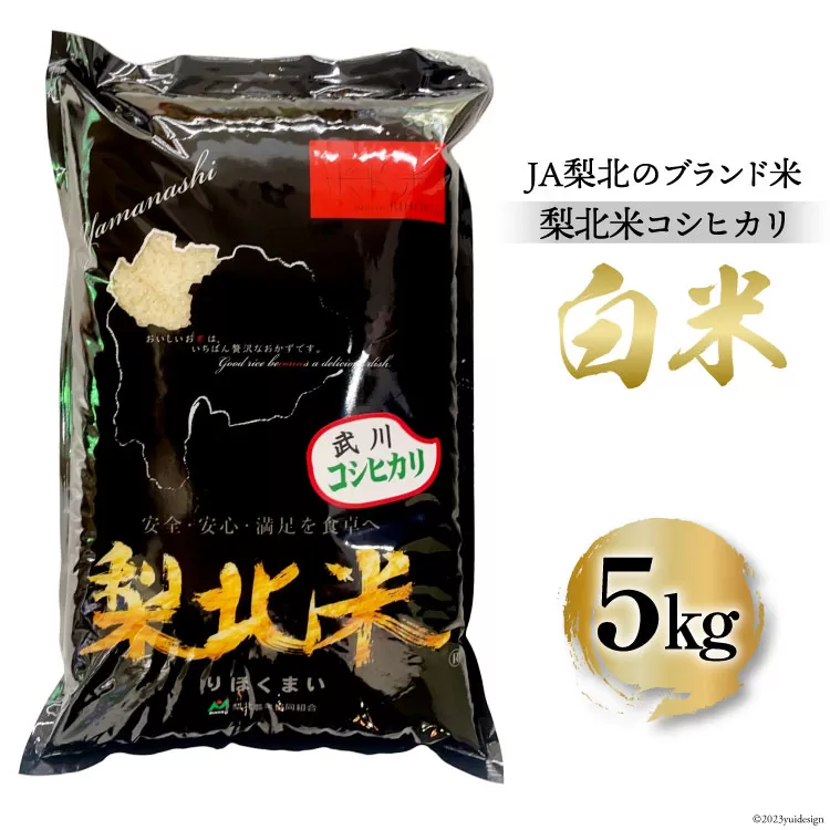 米 武川米 コシヒカリ 5kg [梨北農業協同組合 山梨県 韮崎市 20743510] こしひかり お米 おこめ こめ コメ 精米 5キロ ご飯 ごはん 白米 国産 JA梨北