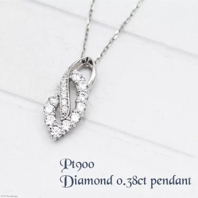 ネックレス プラチナ PT900 ダイヤモンド 0.38ct レディース ペンダント【f134-d-pt】 [株式会社オーダーメイドジュエリーメイ 山梨県 韮崎市 20743777] アクセサリー アクセ ジュエリー ダイヤ