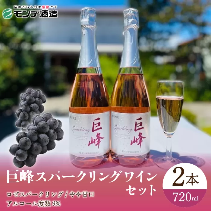 巨峰スパークリングワイン2本セット 018-036