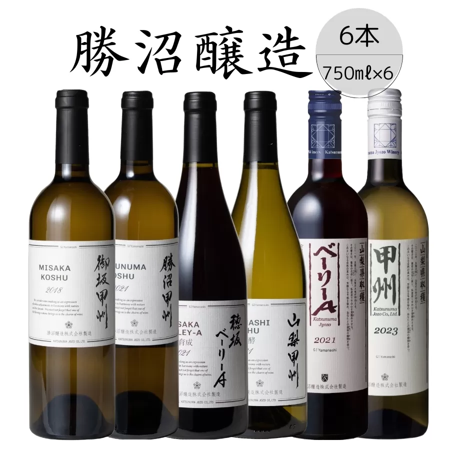 勝沼醸造おすすめ6本セット 167-035
