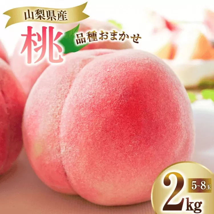 ＜25年発送先行予約＞笛吹市産　厳選！桃［2kg］（5～8玉入）フルーツ大国！山梨県笛吹市より産地直送 209-001 OUTTA REACH JAPAN		 			