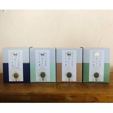 ハンさんのおいしいくわ茶スティック60p×4種セット [5839-1236]