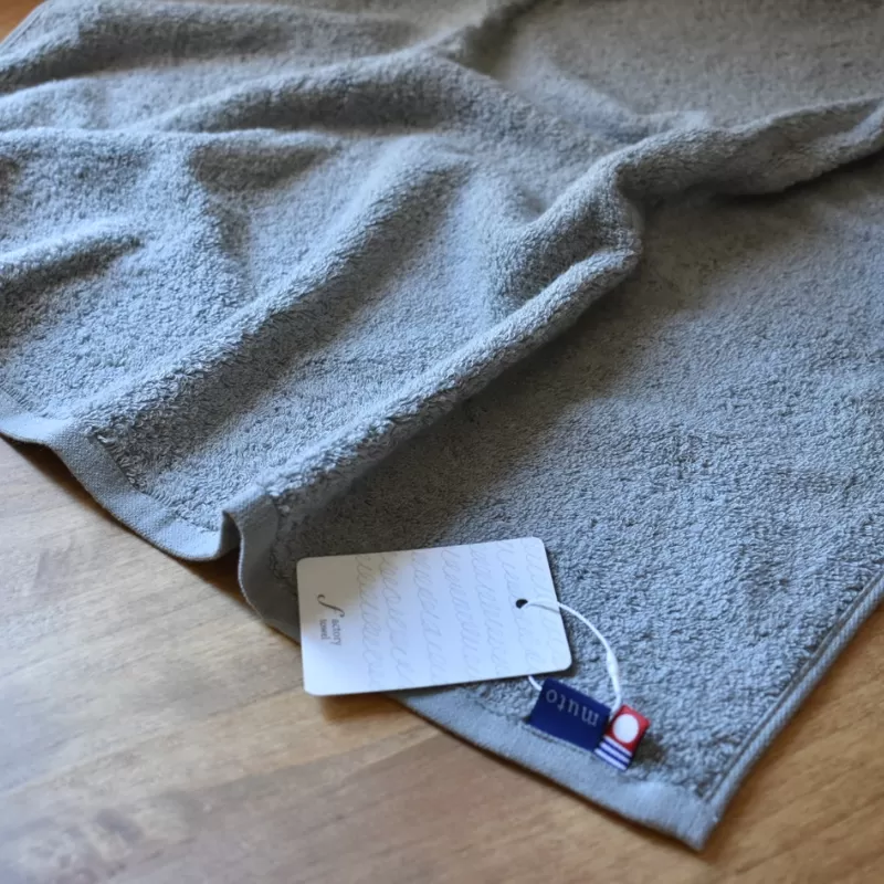 factory towel bath　今治タオル認定バスタオル 4枚セット チャコールグレー ／ タオル 今治 織物 染物 山梨県