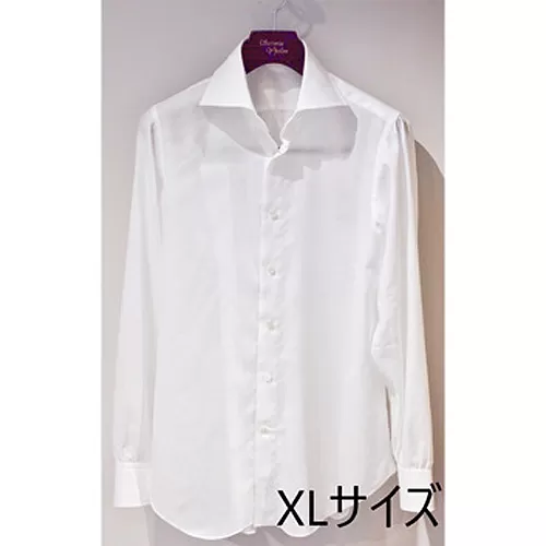 No.278 XLサイズ　140番手　cotton100％　ハンドメイドシャツ