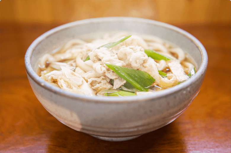 太くてコシがある「うどん」が美味しい