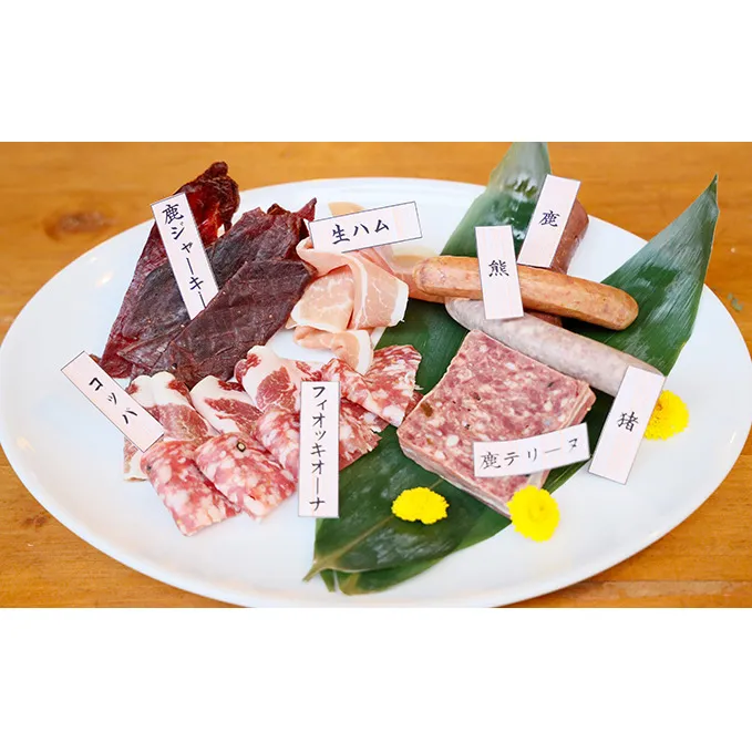 信州肉盛り合わせ　8種盛り 鹿肉 猪肉 肉の加工品 