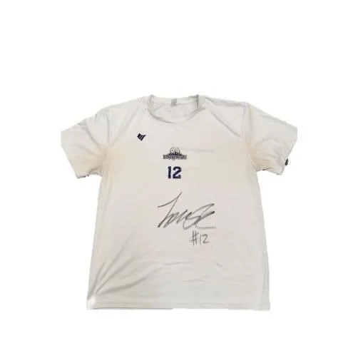 信州ブレイブウォリアーズ　選手着用アイテム_#12 栗原ルイス選手（直筆サイン入りTシャツ）長野市 バスケットボール バスケットボールチーム グッズ