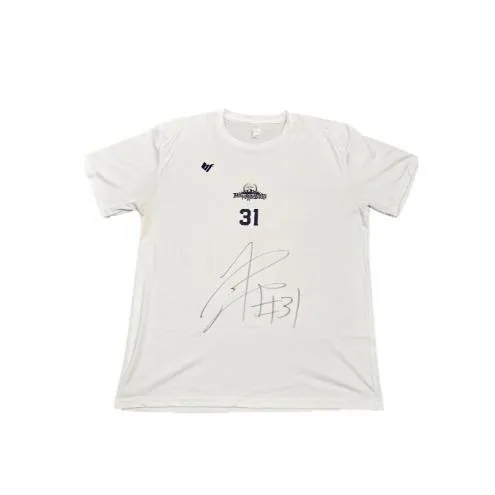 信州ブレイブウォリアーズ　選手着用アイテム_#31 三ツ井利也選手（直筆サイン入りTシャツ）長野市 バスケットボール バスケットボールチーム グッズ