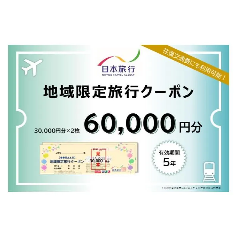 長野県長野市　日本旅行　地域限定旅行クーポン60,000円分 チケット